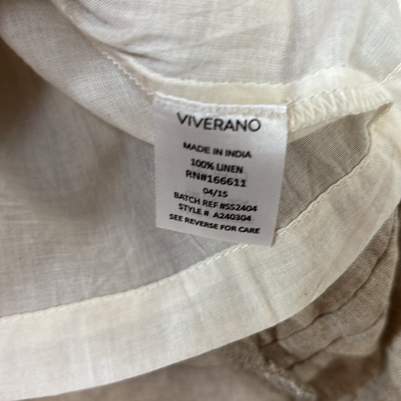 Viverano Sylvie Embroidered Linen Baby Dress Size 3-6M - Picture 4 of 7